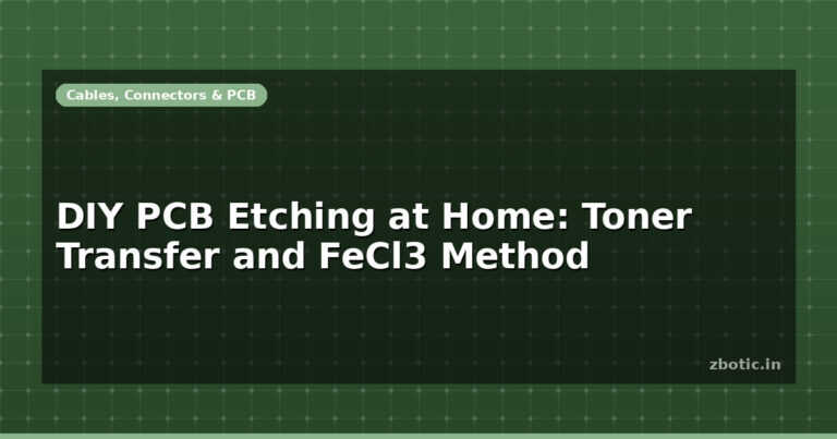 DIY PCB Etching at Home: Toner Transfer and FeCl3 Method
