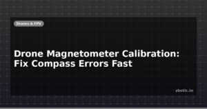 Drone Magnetometer Calibration: Fix Compass Errors Fast