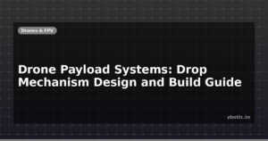 Drone Payload Systems: Drop Mechanism Design and Build Guide