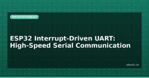 ESP32 Interrupt-Driven UART: High-Speed Serial Communication