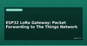 ESP32 LoRa Gateway: Packet Forwarding to The Things Network