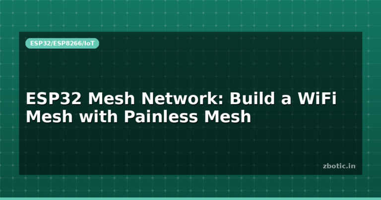 ESP32 Mesh Network: Build a WiFi Mesh with Painless Mesh
