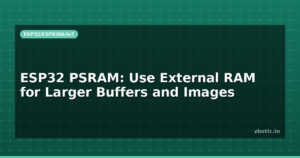 ESP32 PSRAM: Use External RAM for Larger Buffers and Images