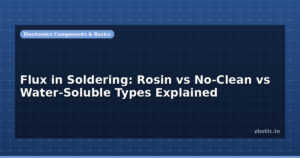 Flux in Soldering: Rosin vs No-Clean vs Water-Soluble Types Explained