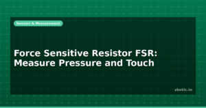 Force Sensitive Resistor FSR: Measure Pressure and Touch