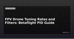 FPV Drone Tuning Rates and Filters: Betaflight PID Guide
