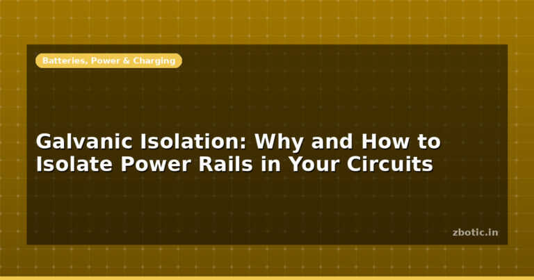 Galvanic Isolation: Why and How to Isolate Power Rails in Your Circuits