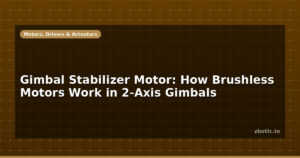 Gimbal Stabilizer Motor: How Brushless Motors Work in 2-Axis Gimbals