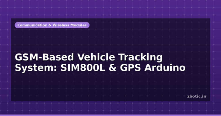 GSM-Based Vehicle Tracking System: SIM800L & GPS Arduino
