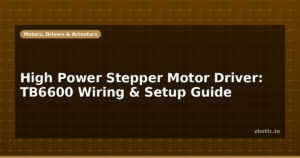 High Power Stepper Motor Driver: TB6600 Wiring & Setup Guide