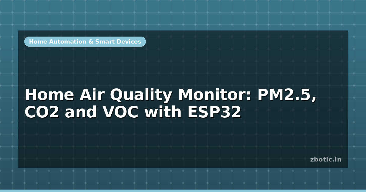 Home Air Quality Monitor: PM2.5, CO2 and VOC with ESP32 - Zbotic