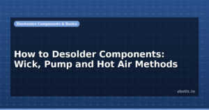 How to Desolder Components: Wick, Pump and Hot Air Methods