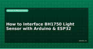 How to Interface BH1750 Light Sensor with Arduino & ESP32