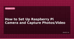 How to Set Up Raspberry Pi Camera and Capture Photos/Video