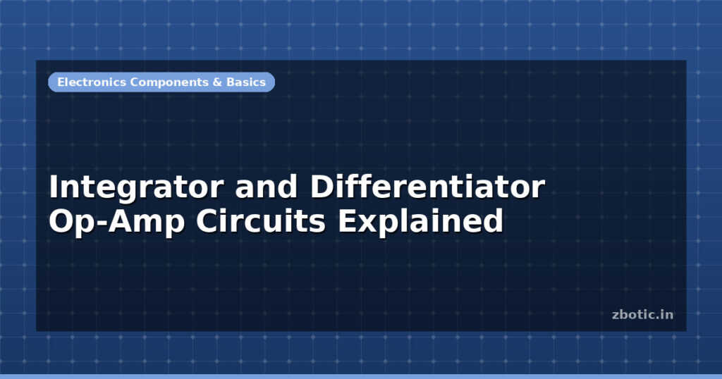 Blog Integrator And Differentiator Op Amp Circuits Explained 597269 Large