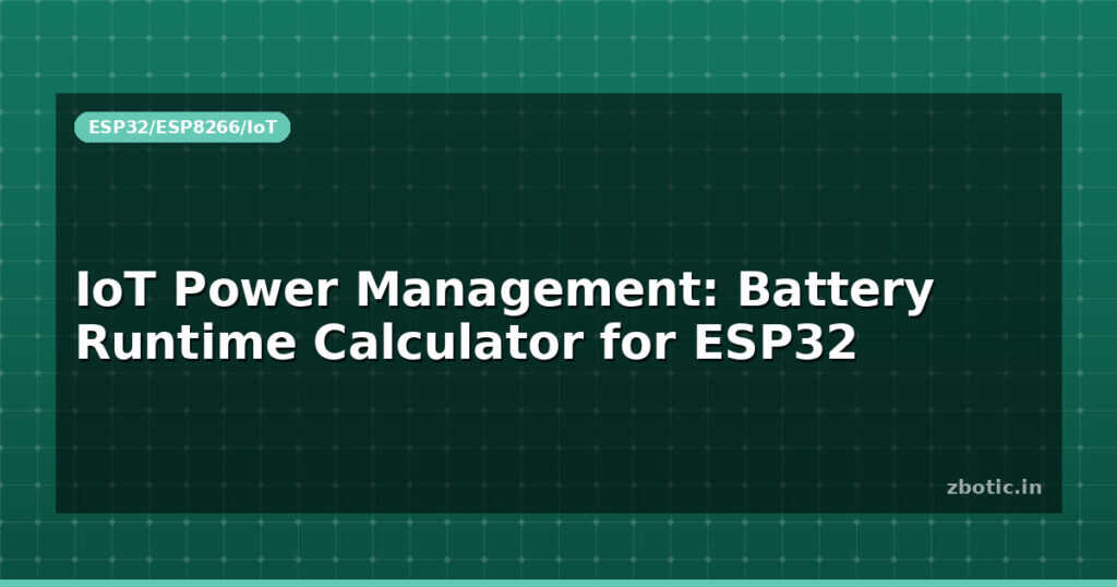 Blog Iot Power Management Battery Runtime Calculator For Esp32 595600 Large