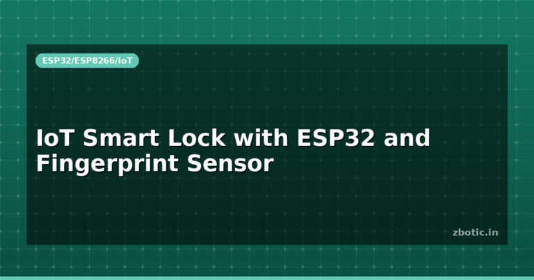 IoT Smart Lock with ESP32 and Fingerprint Sensor