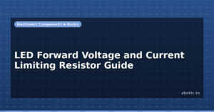 LED Forward Voltage and Current Limiting Resistor Guide