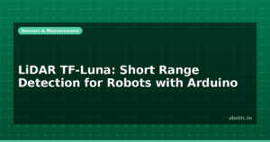 LiDAR TF-Luna: Short Range Detection for Robots with Arduino