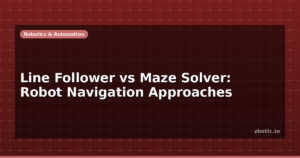 Line Follower vs Maze Solver: Robot Navigation Approaches