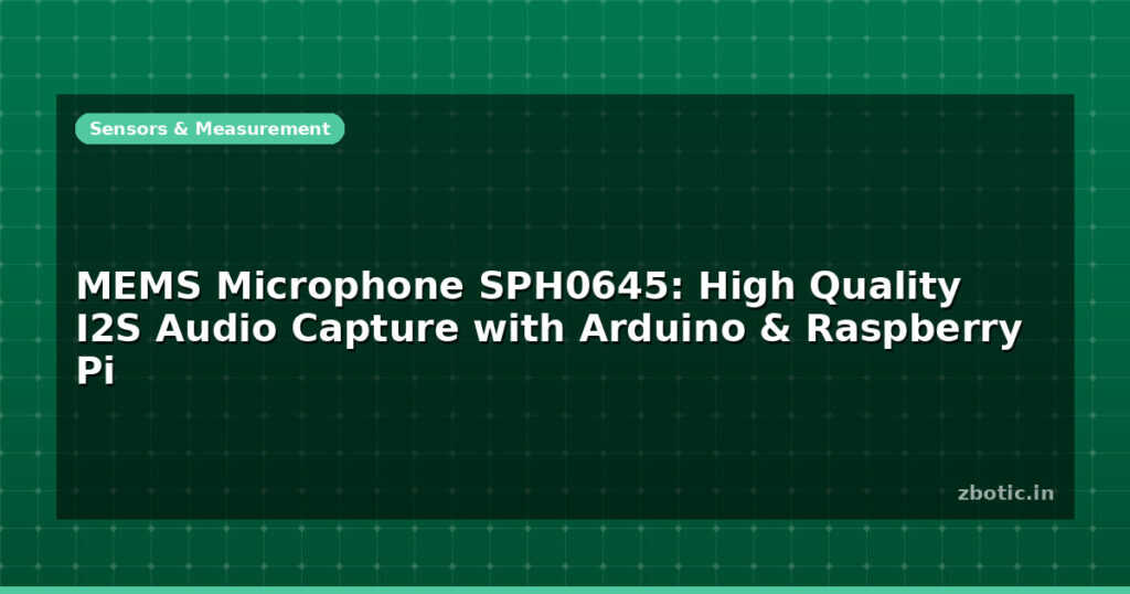 Blog Mems Microphone Sph0645 High Quality I2s Audio Capture With Arduino Raspberry Pi 596598 Large