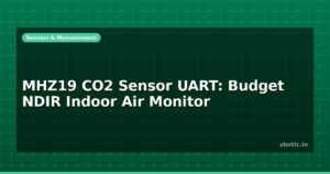 MHZ19 CO2 Sensor UART: Budget NDIR Indoor Air Monitor