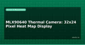 MLX90640 Thermal Camera: 32×24 Pixel Heat Map Display
