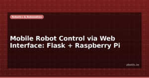 Mobile Robot Control via Web Interface: Flask + Raspberry Pi