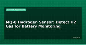 MQ-8 Hydrogen Sensor: Detect H2 Gas for Battery Monitoring