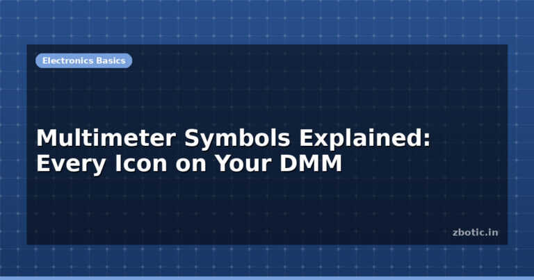 Multimeter Symbols Explained: Every Icon on Your DMM