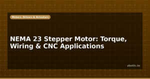 NEMA 23 Stepper Motor: Torque, Wiring & CNC Applications