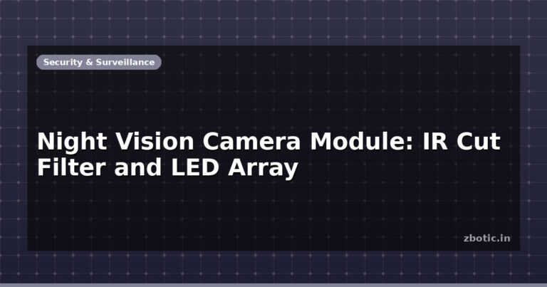 Night Vision Camera Module: IR Cut Filter and LED Array