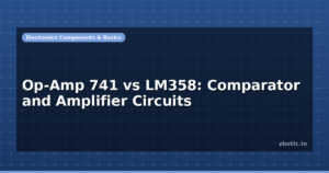 Op-Amp 741 vs LM358: Comparator and Amplifier Circuits