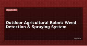 Outdoor Agricultural Robot: Weed Detection & Spraying System