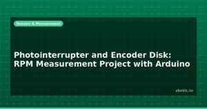 Photointerrupter and Encoder Disk: RPM Measurement Project with Arduino