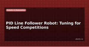 PID Line Follower Robot: Tuning for Speed Competitions