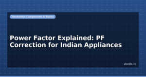 Power Factor Explained: PF Correction for Indian Appliances