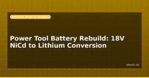 Power Tool Battery Rebuild: 18V NiCd to Lithium Conversion