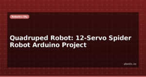 Quadruped Robot: 12-Servo Spider Robot Arduino Project