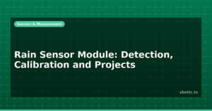 Rain Sensor Module: Detection, Calibration and Projects