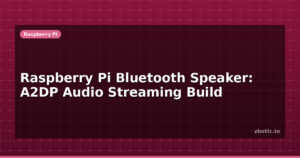 Raspberry Pi Bluetooth Speaker: A2DP Audio Streaming Build