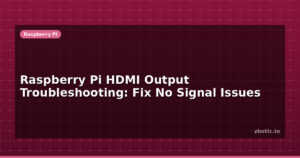 Raspberry Pi HDMI Output Troubleshooting: Fix No Signal Issues