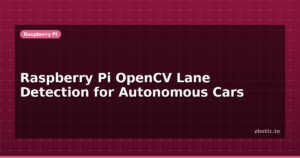 Raspberry Pi OpenCV Lane Detection for Autonomous Cars