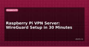 Raspberry Pi VPN Server: WireGuard Setup in 30 Minutes