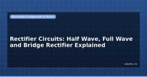 Rectifier Circuits: Half Wave, Full Wave and Bridge Rectifier Explained
