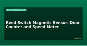Reed Switch Magnetic Sensor: Door Counter and Speed Meter