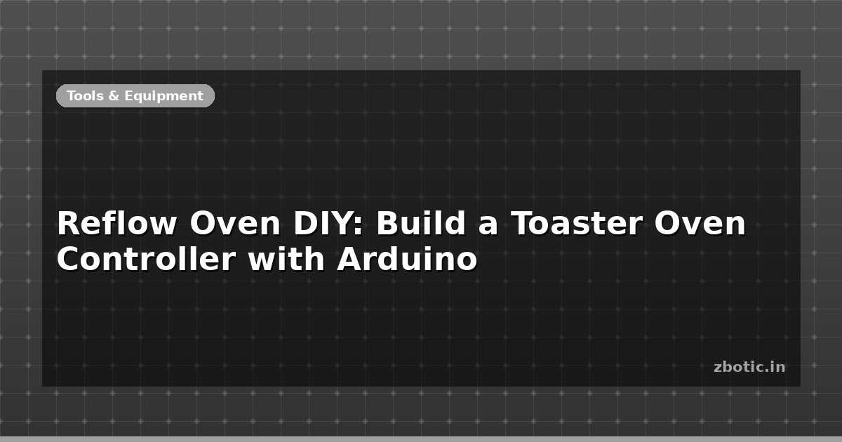 Reflow Oven DIY: Build a Toaster Oven Controller with Arduino - Zbotic