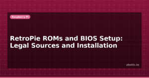 RetroPie ROMs and BIOS Setup: Legal Sources and Installation