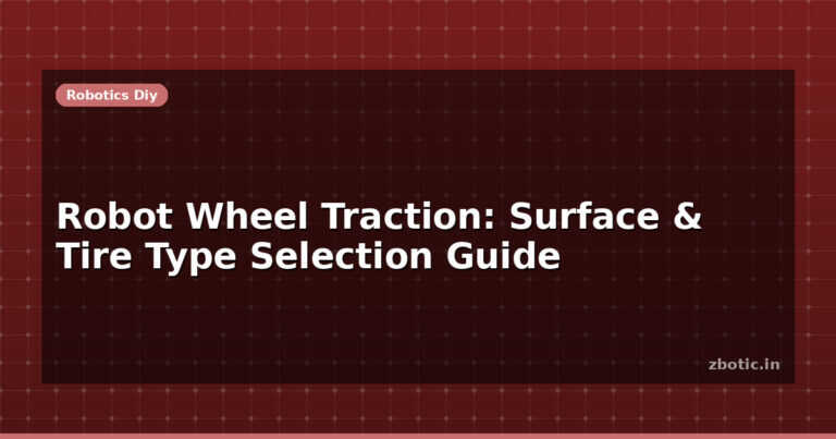 Robot Wheel Traction: Surface & Tire Type Selection Guide