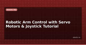 Robotic Arm Control with Servo Motors & Joystick Tutorial